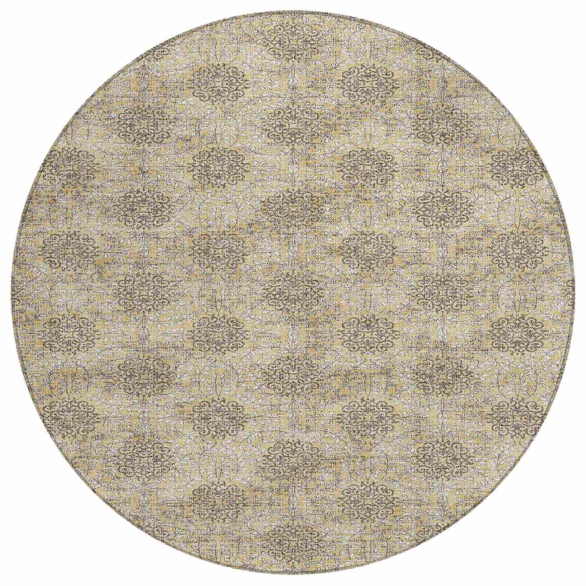 Addison Rugs Taelora Gold Washable Indoor-Outdoor Rug