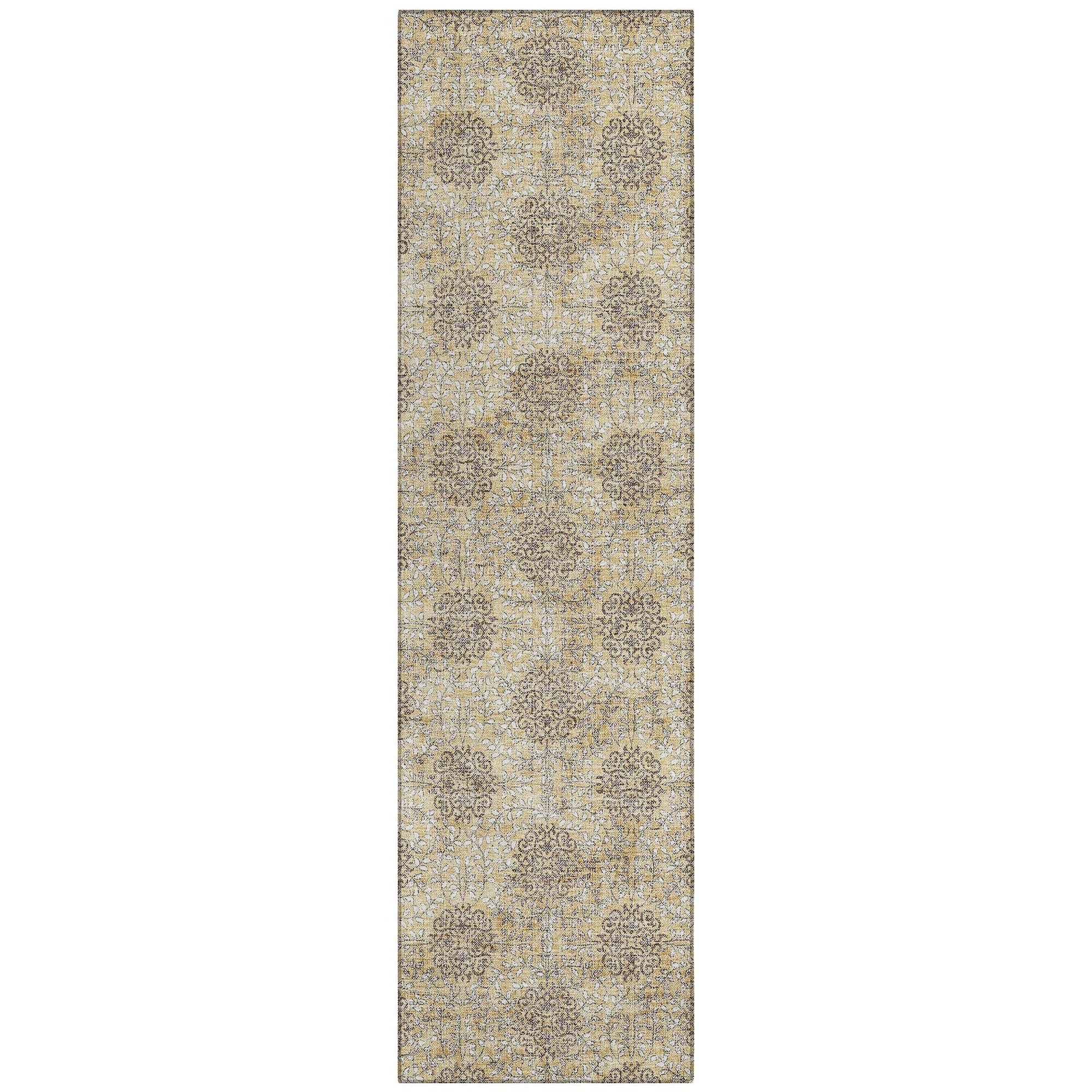 Addison Rugs Taelora Gold Washable Indoor-Outdoor Rug