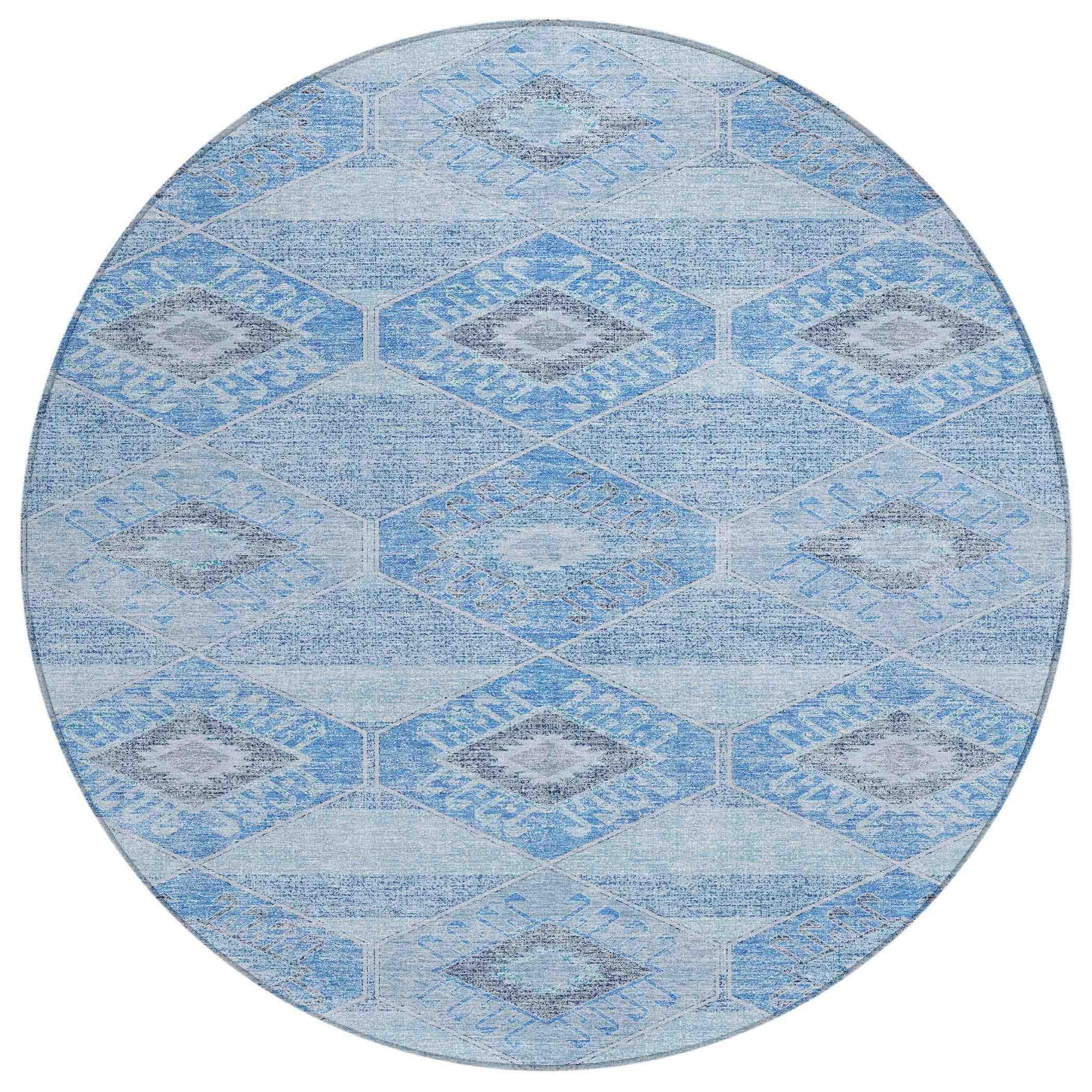 Addison Rugs Uraain Blue Washable Indoor-Outdoor Rug
