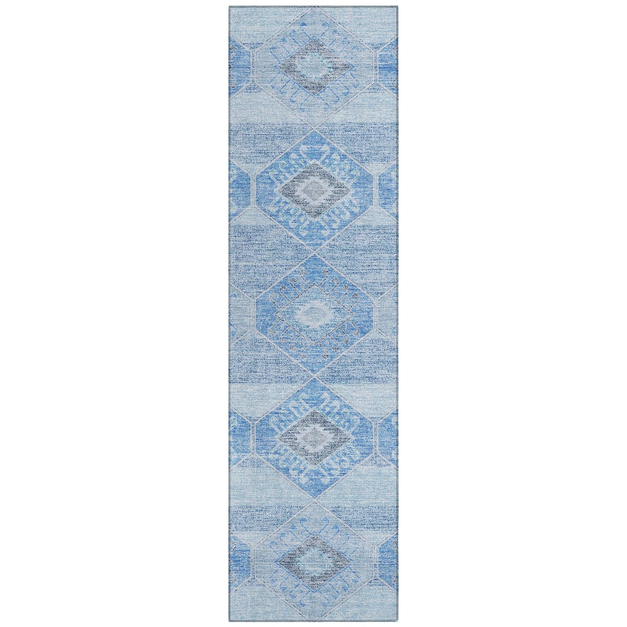 Addison Rugs Uraain Blue Washable Indoor-Outdoor Rug