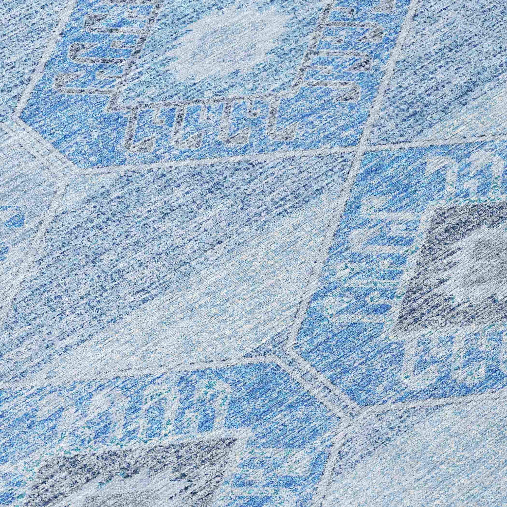 Addison Rugs Uraain Blue Washable Indoor-Outdoor Rug