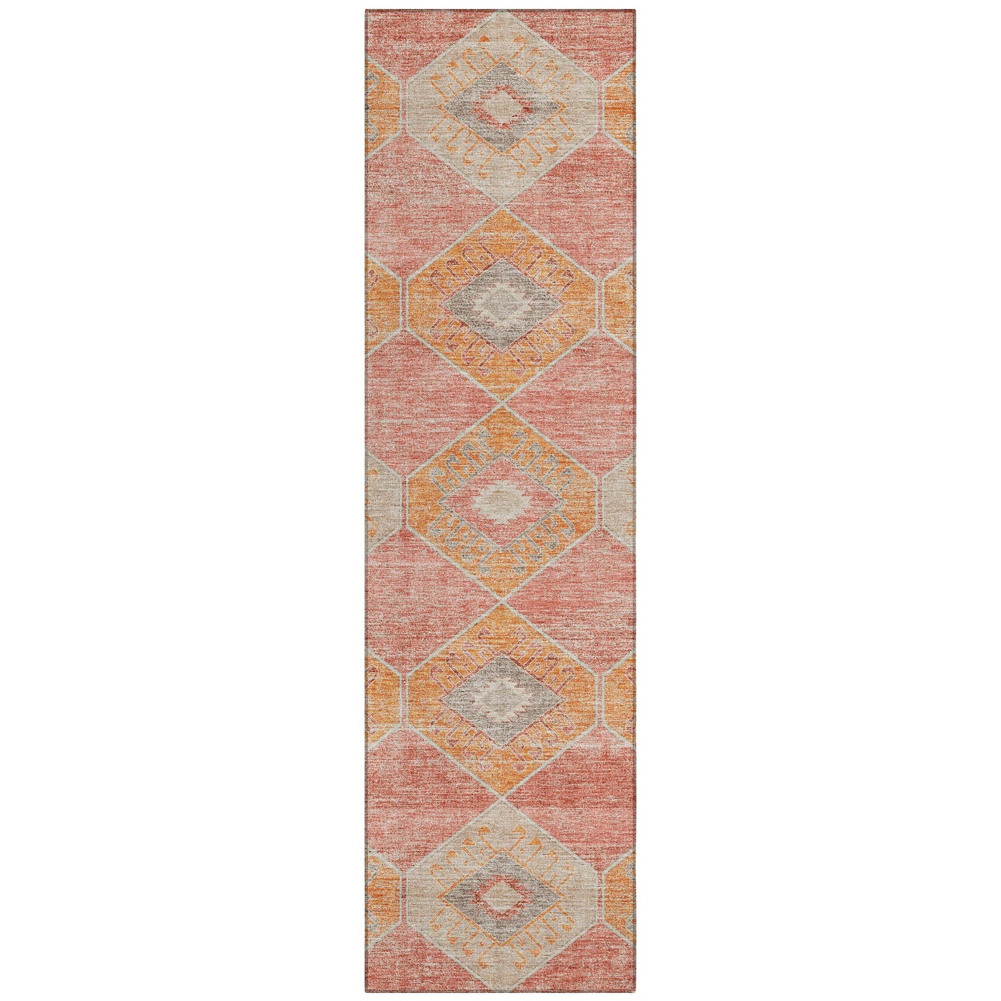 Addison Rugs Uraain Coral Washable Indoor-Outdoor Rug