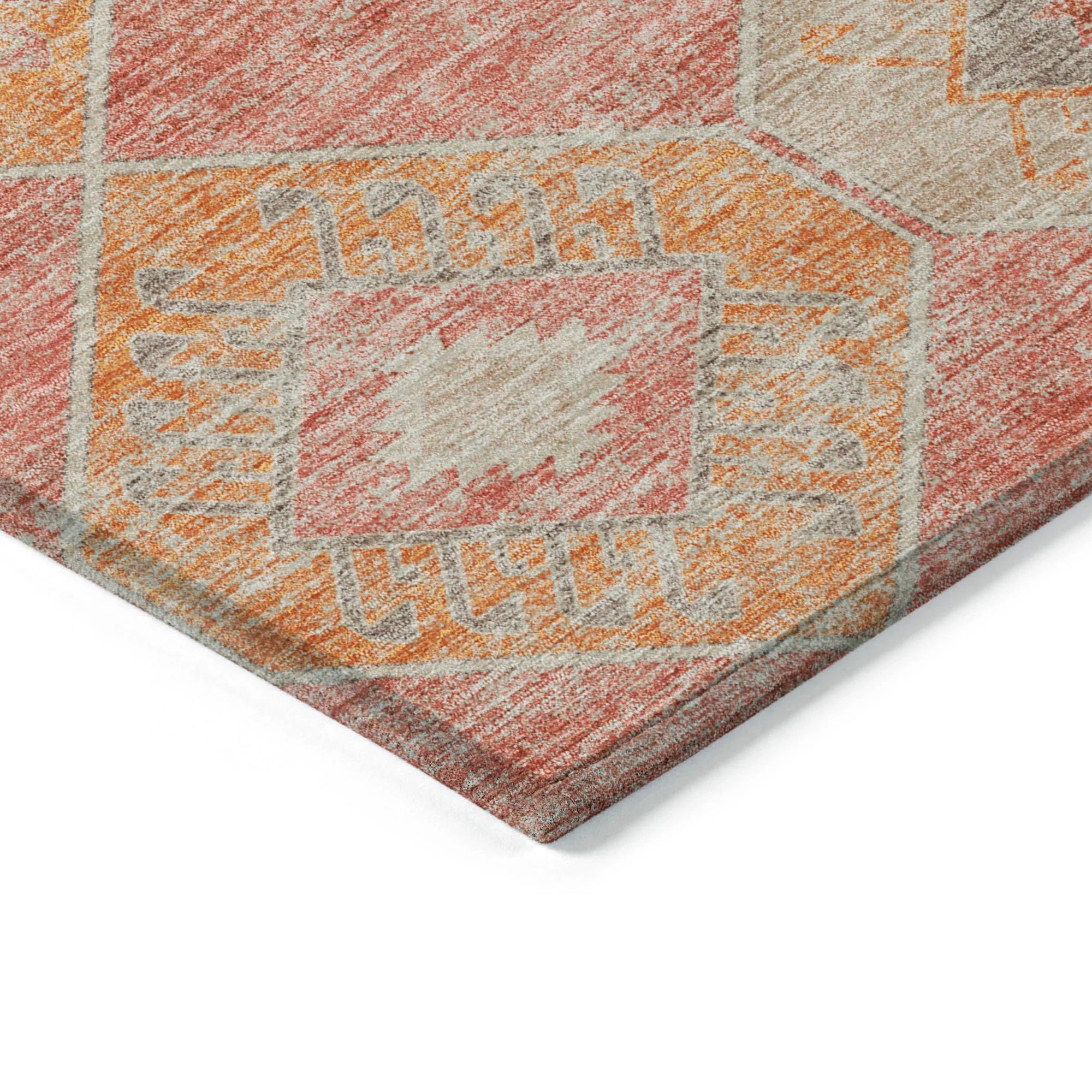Addison Rugs Uraain Coral Washable Indoor-Outdoor Rug