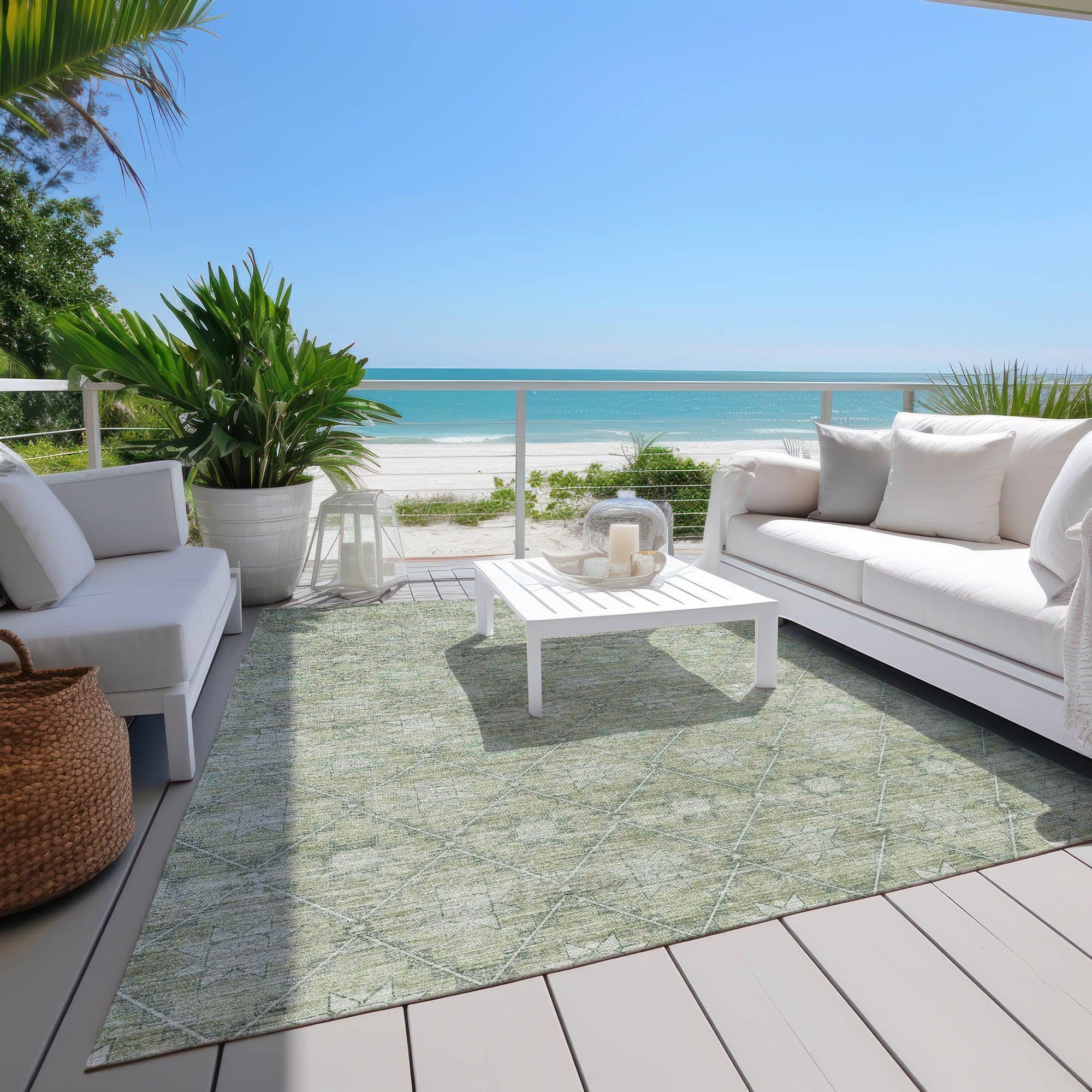 Addison Rugs Uraas Aloe Washable Indoor-Outdoor Rug