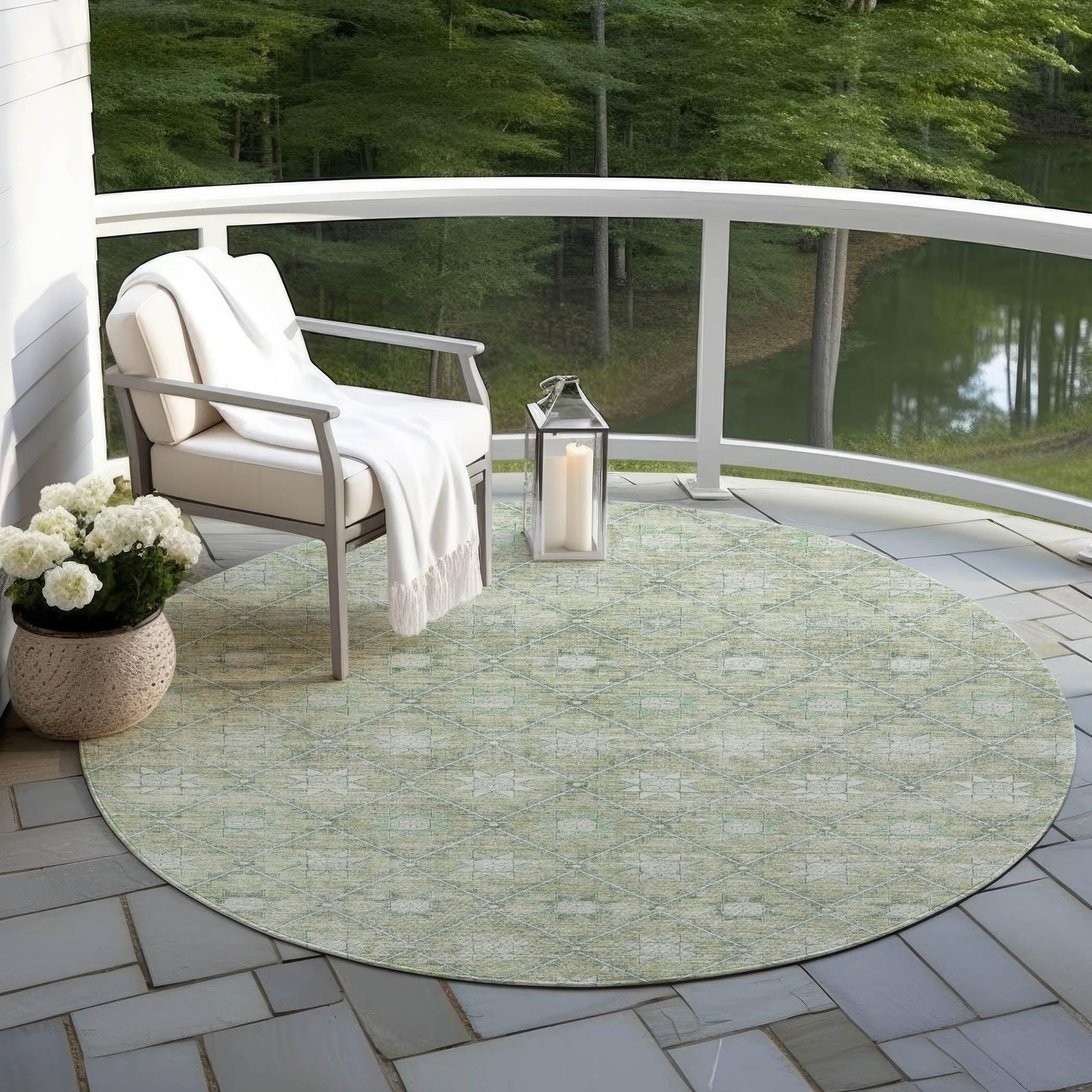 Addison Rugs Uraas Aloe Washable Indoor-Outdoor Rug