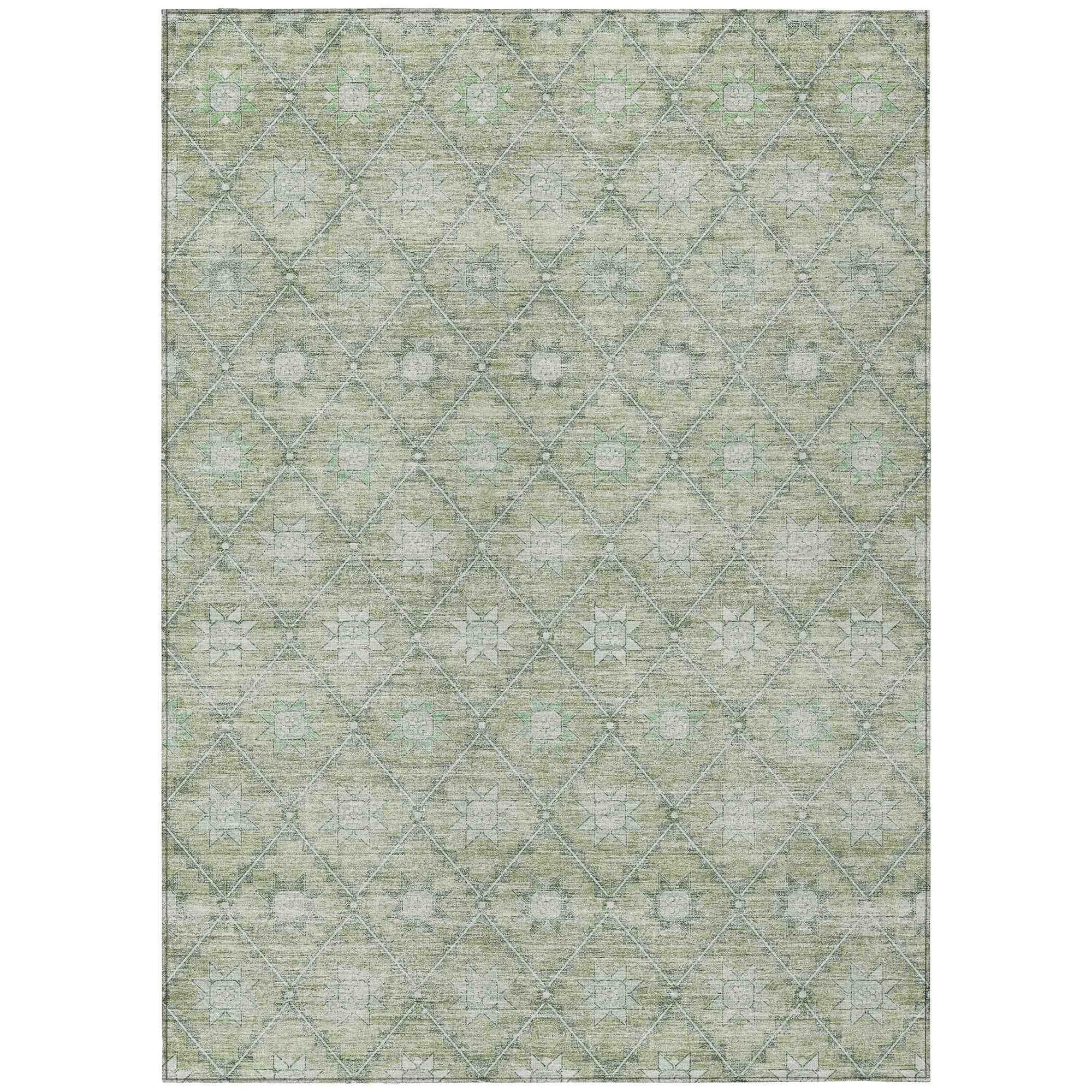 Addison Rugs Uraas Aloe Washable Indoor-Outdoor Rug