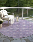 Addison Rugs Uraas Purple Washable Indoor-Outdoor Rug