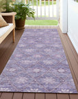 Addison Rugs Uraas Purple Washable Indoor-Outdoor Rug