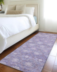 Addison Rugs Uraas Purple Washable Indoor-Outdoor Rug