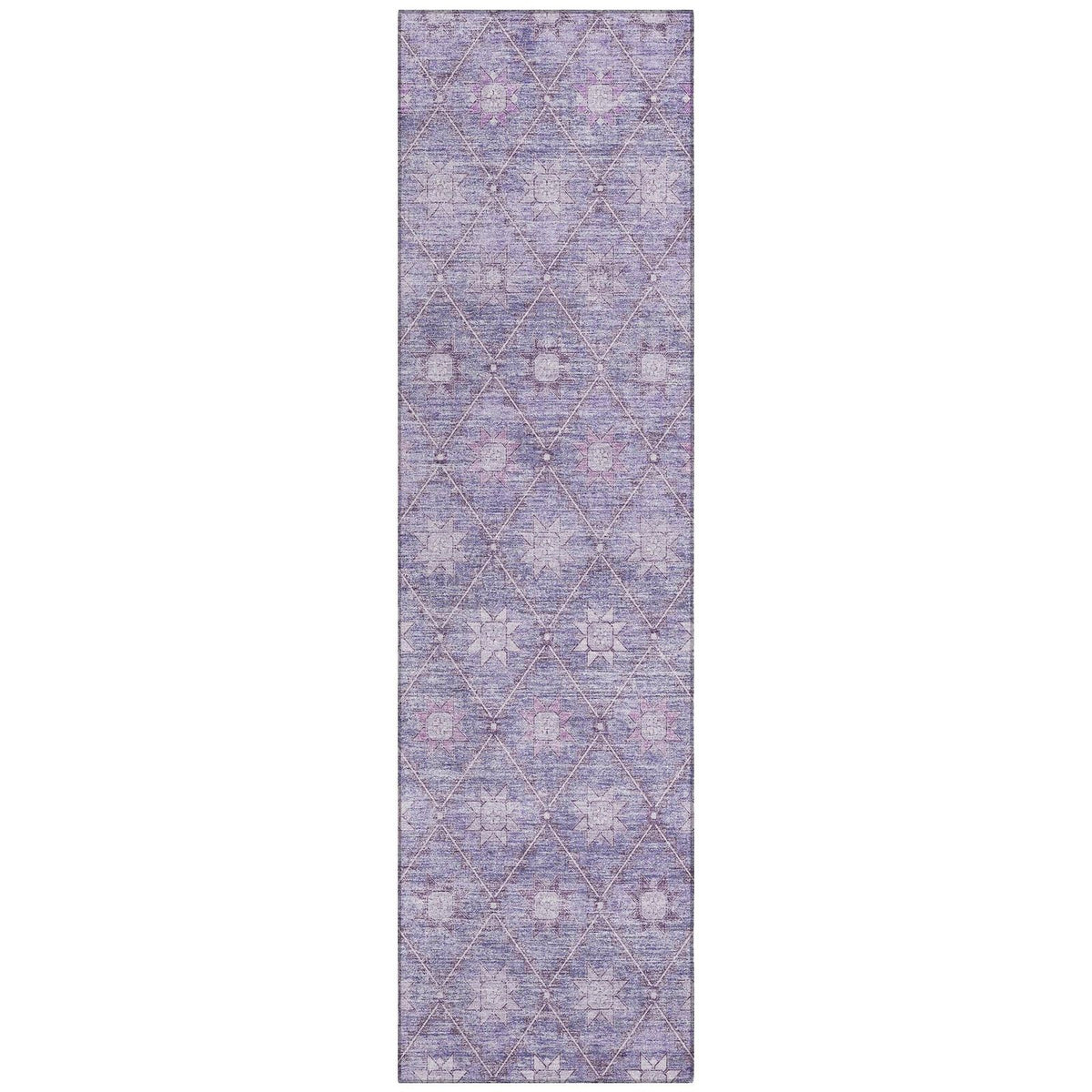 Addison Rugs Uraas Purple Washable Indoor-Outdoor Rug