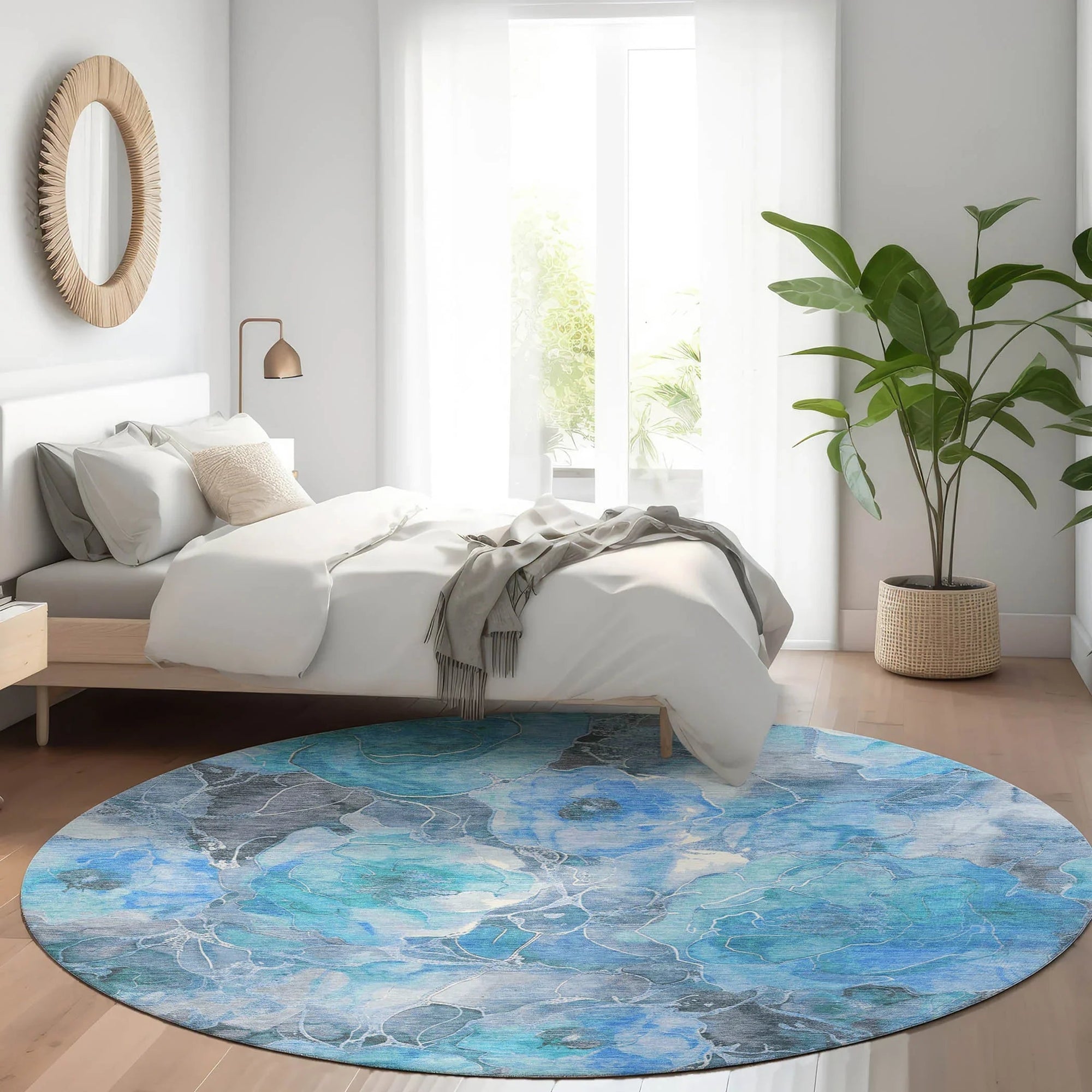Addison Rugs Uraien Blue Washable Indoor-Outdoor Rug