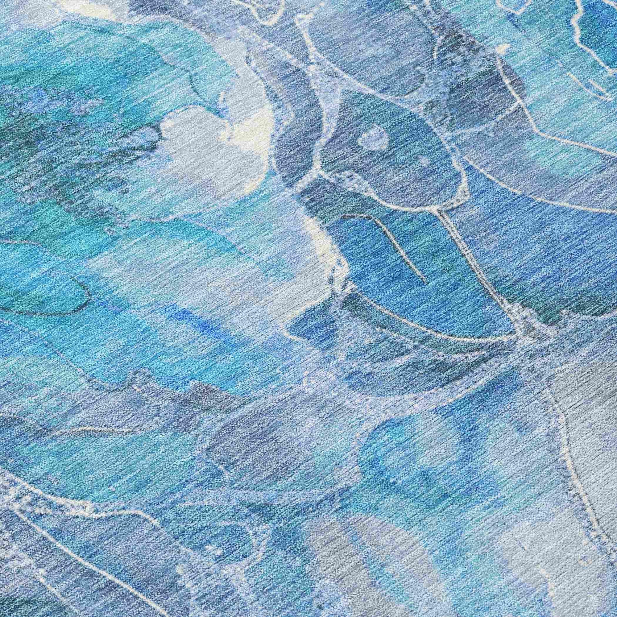 Addison Rugs Uraien Blue Washable Indoor-Outdoor Rug