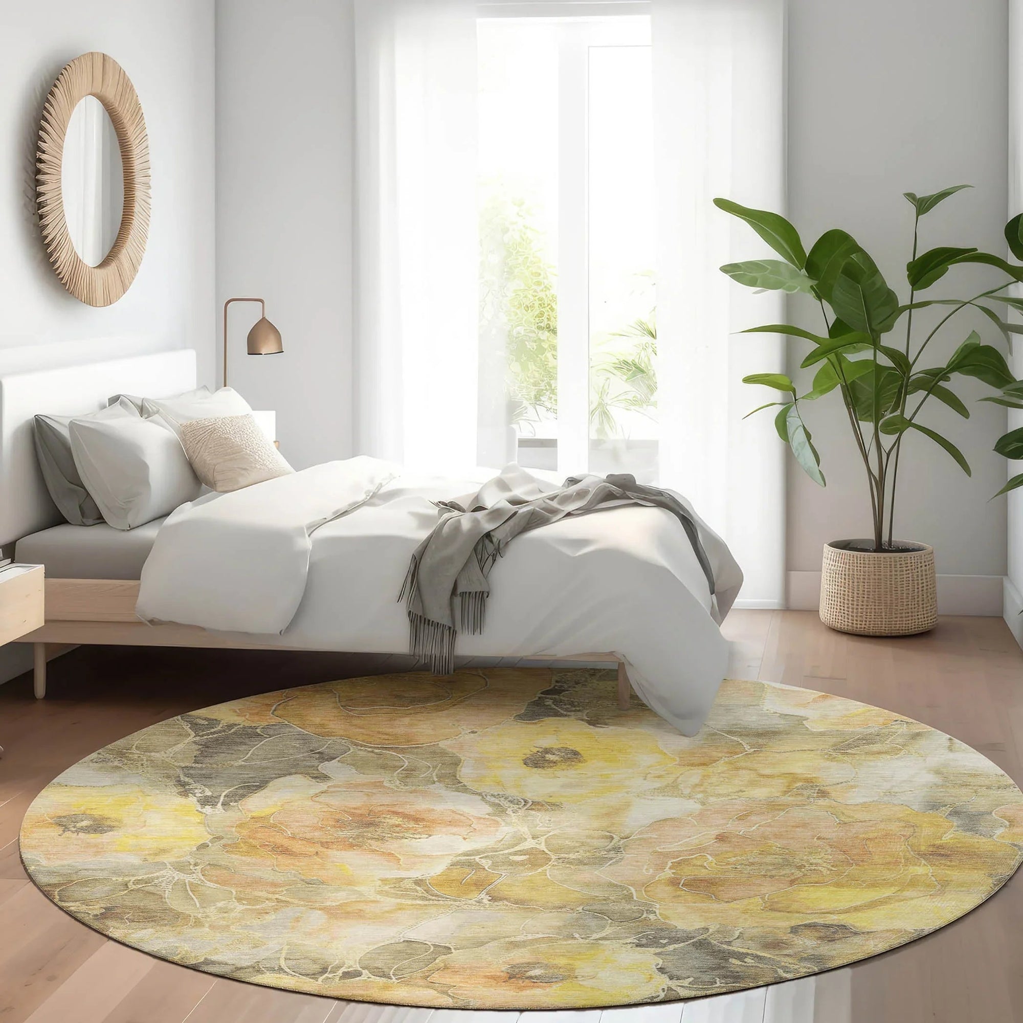 Addison Rugs Uraien Gold Washable Indoor-Outdoor Rug