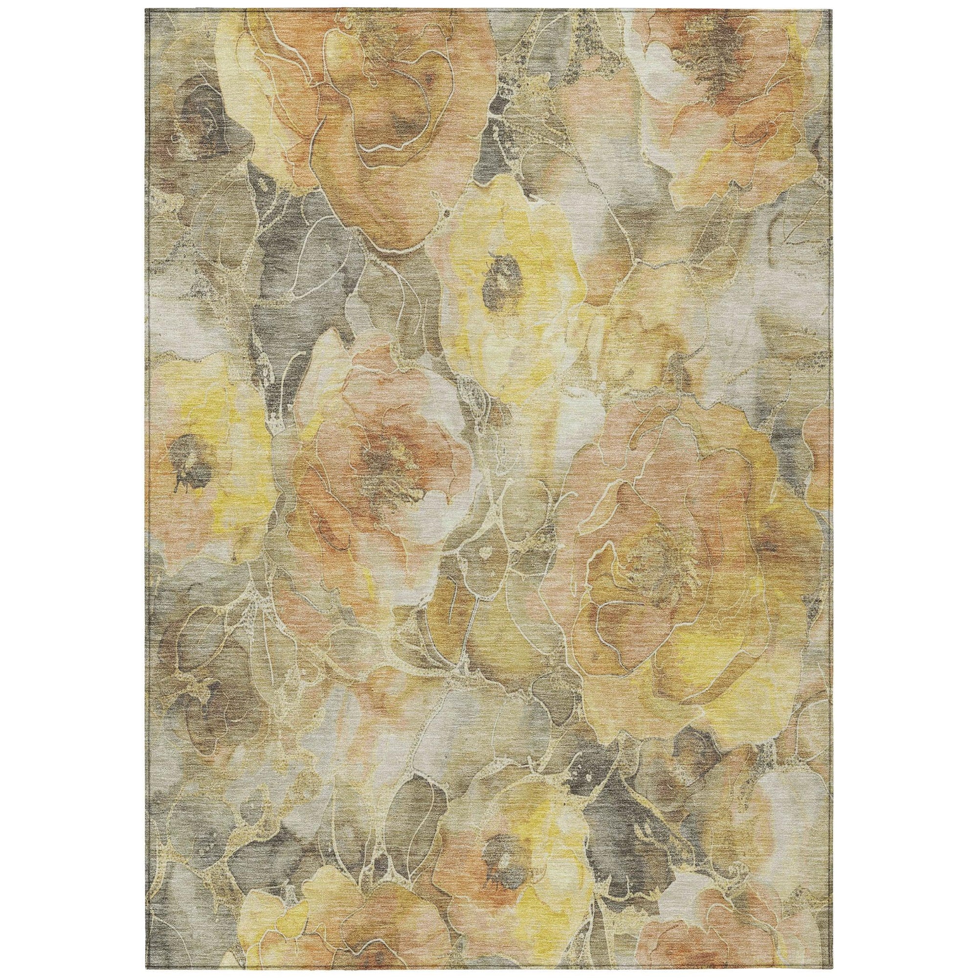Addison Rugs Uraien Gold Washable Indoor-Outdoor Rug