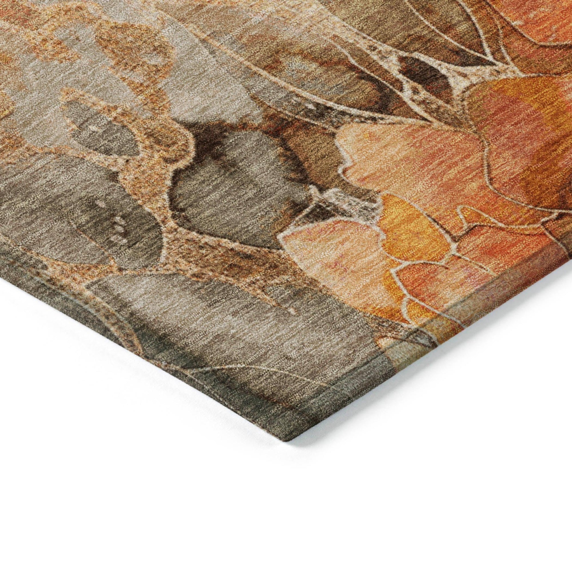 Addison Rugs Uraien Orange Washable Indoor-Outdoor Rug