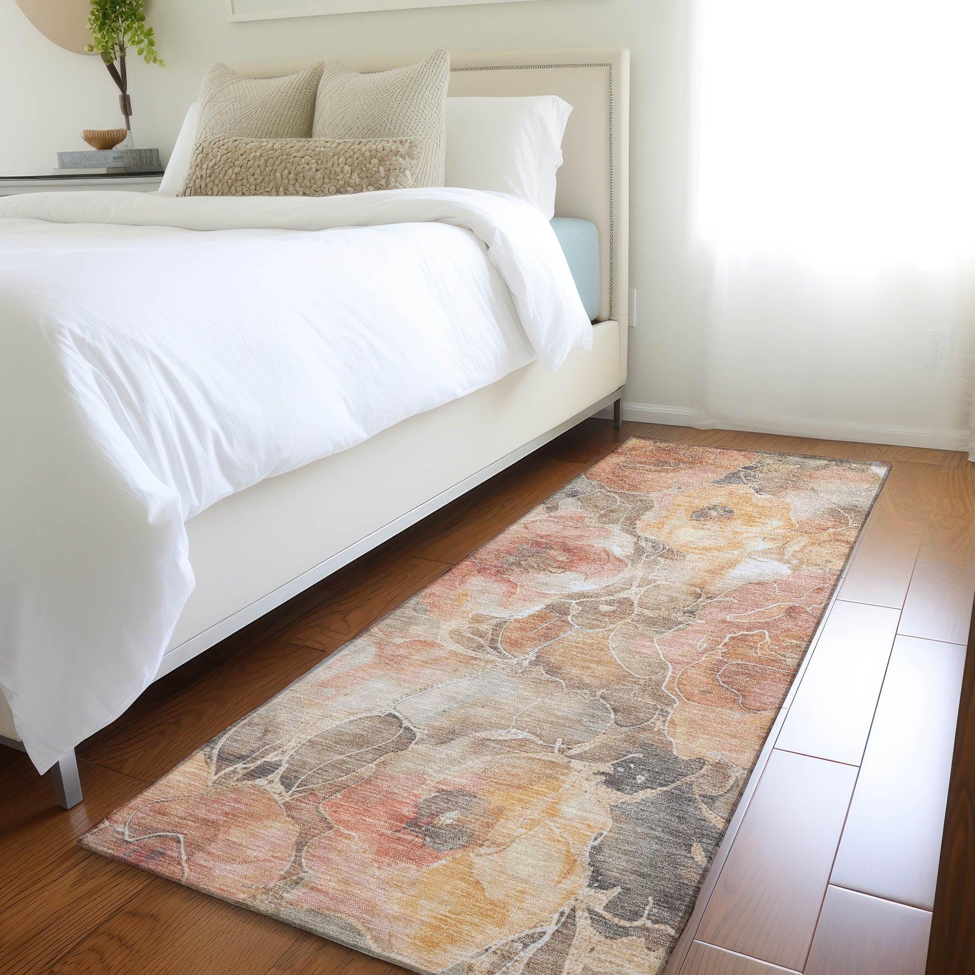 Addison Rugs Uraien Peach Washable Indoor-Outdoor Rug