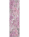 Uraien Pink Washable Indoor-Outdoor Rug