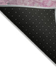 Uraien Pink Washable Indoor-Outdoor Rug