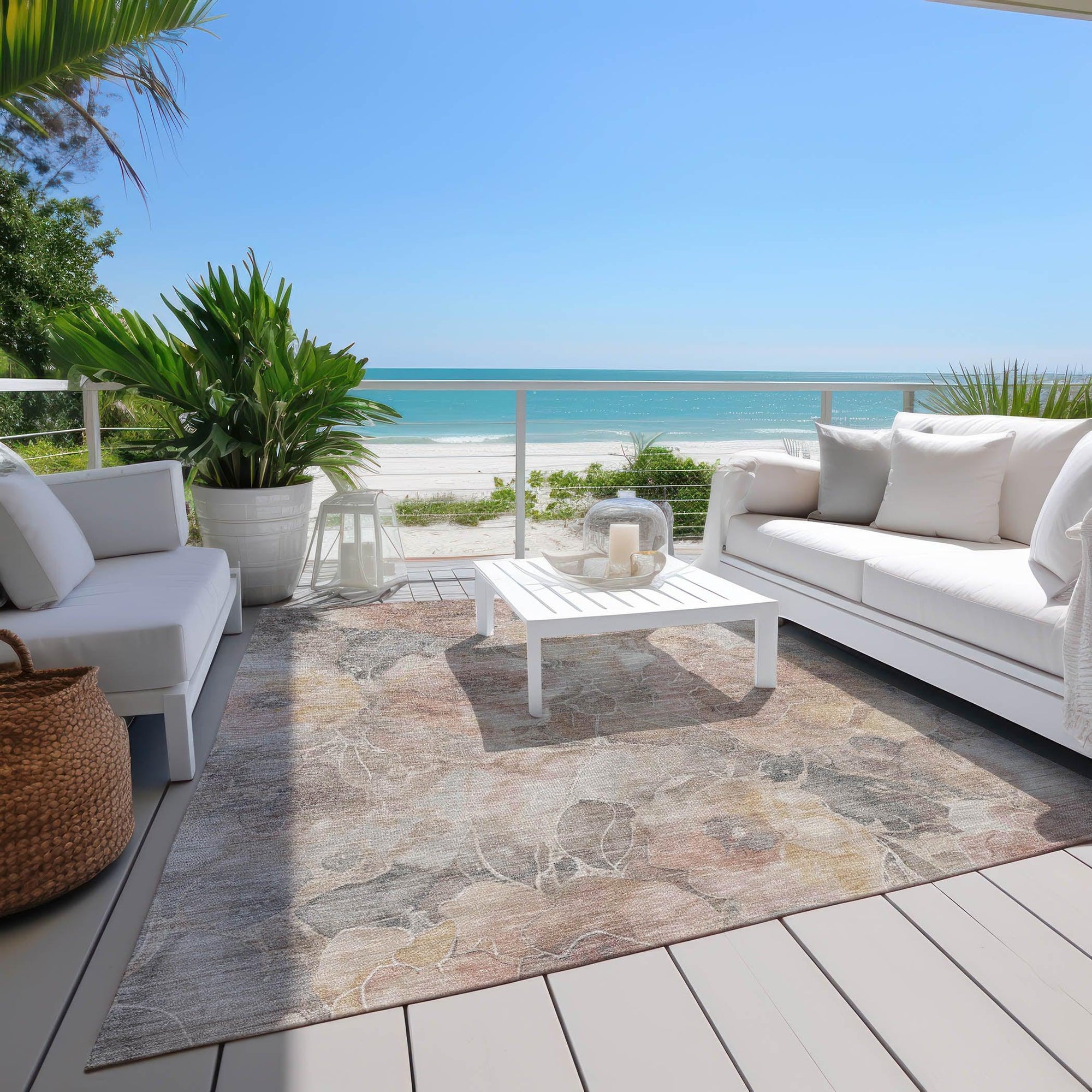 Addison Rugs Uraien Brown Washable Indoor-Outdoor Rug