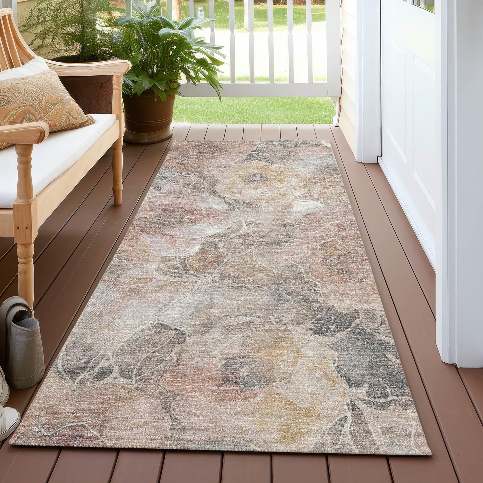 Addison Rugs Uraien Brown Washable Indoor-Outdoor Rug