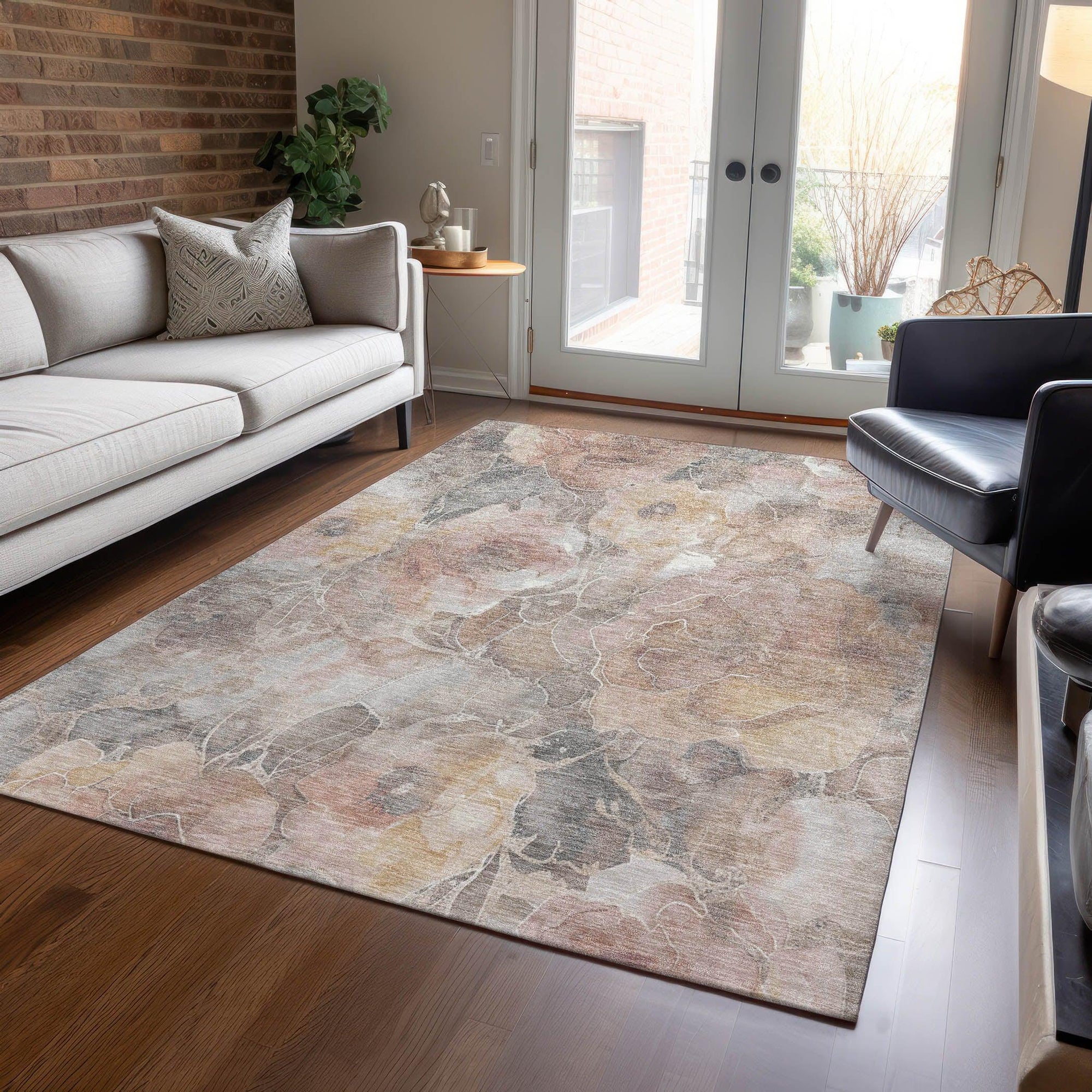 Addison Rugs Uraien Brown Washable Indoor-Outdoor Rug