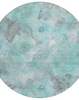 Addison Rugs Uraien Teal Washable Indoor-Outdoor Rug