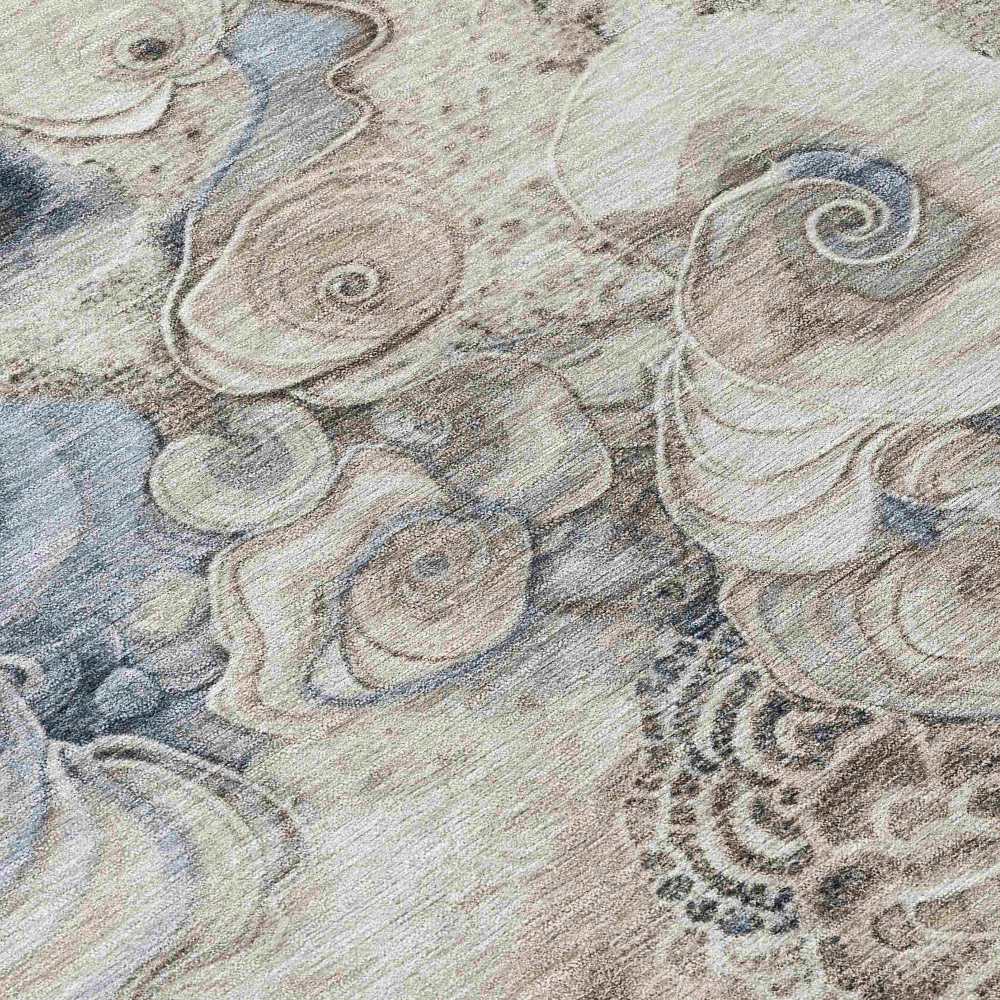 Addison Rugs Uraion Ivory Washable Indoor-Outdoor Rug
