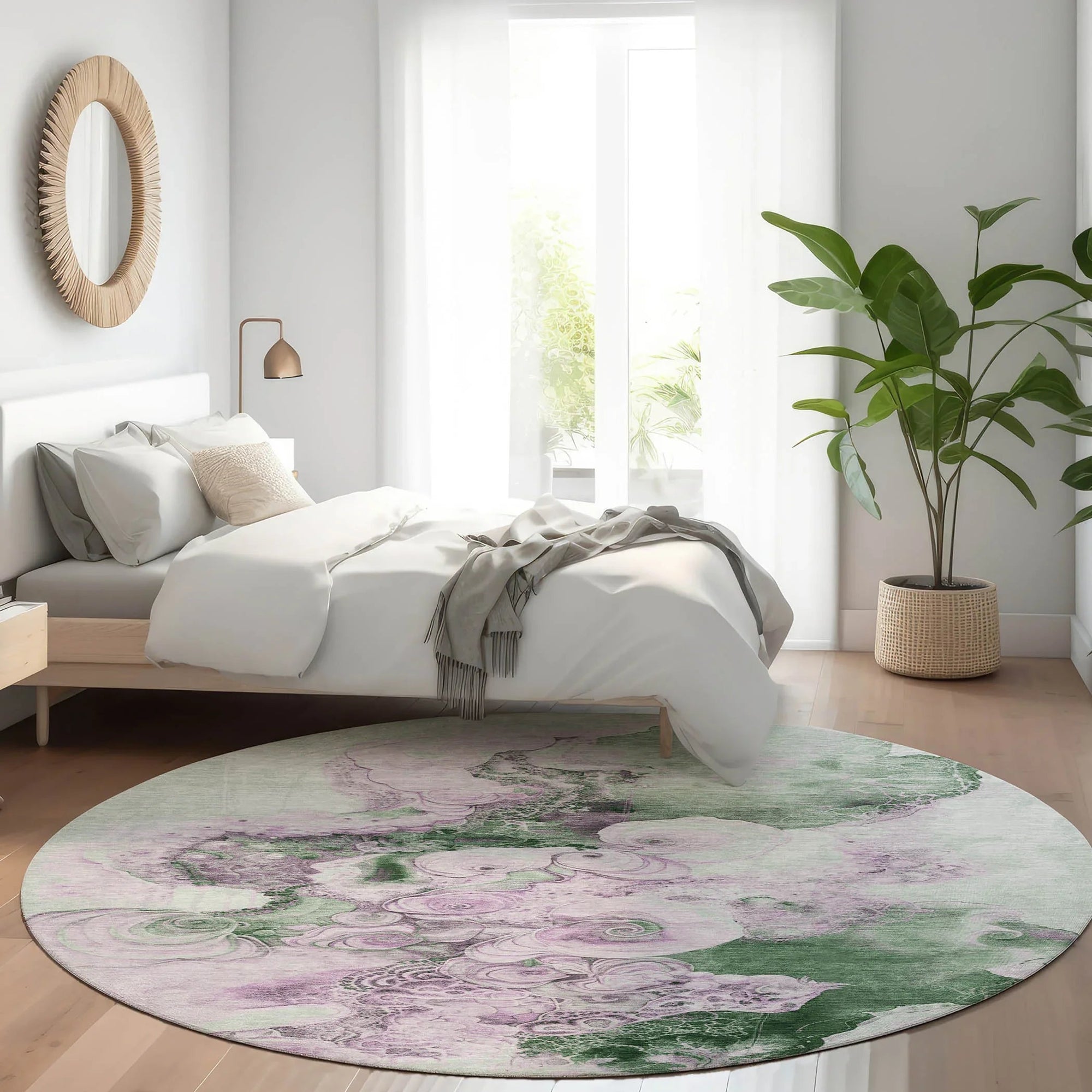 Addison Rugs Uraion Green Washable Indoor-Outdoor Rug