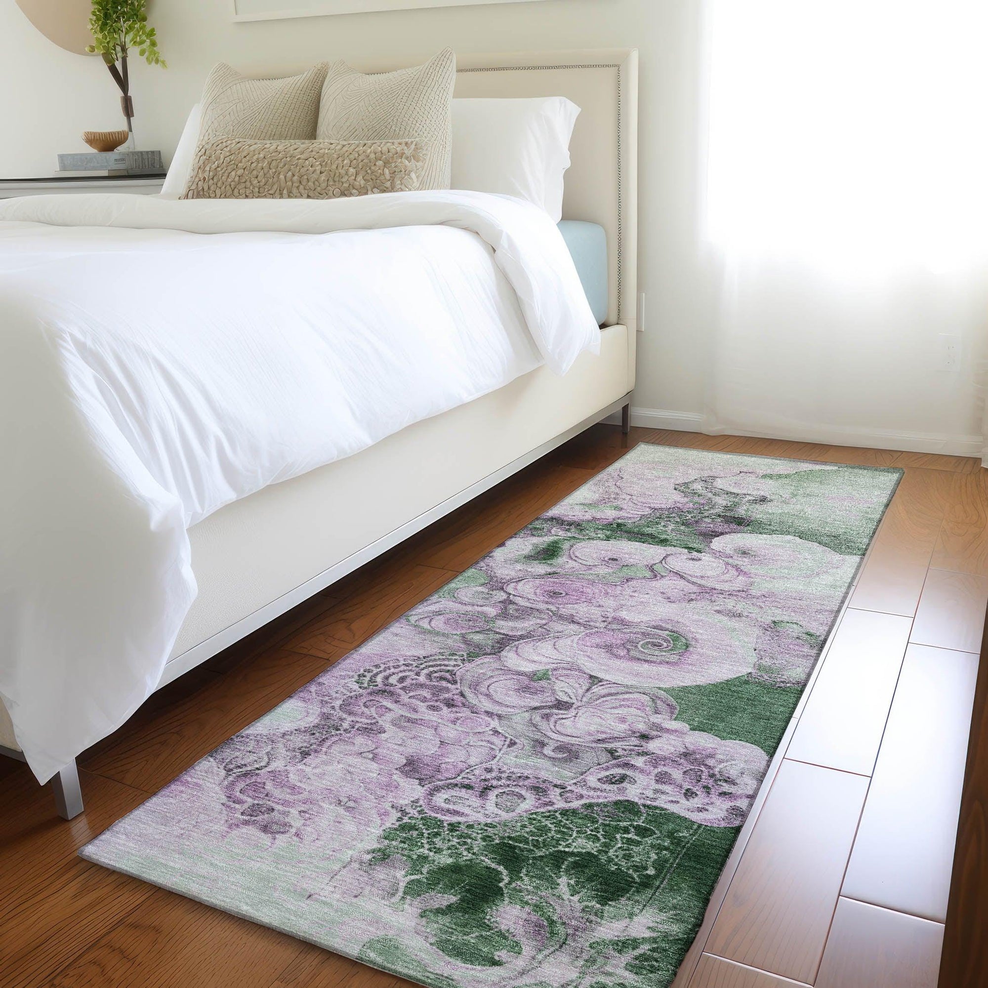 Addison Rugs Uraion Green Washable Indoor-Outdoor Rug