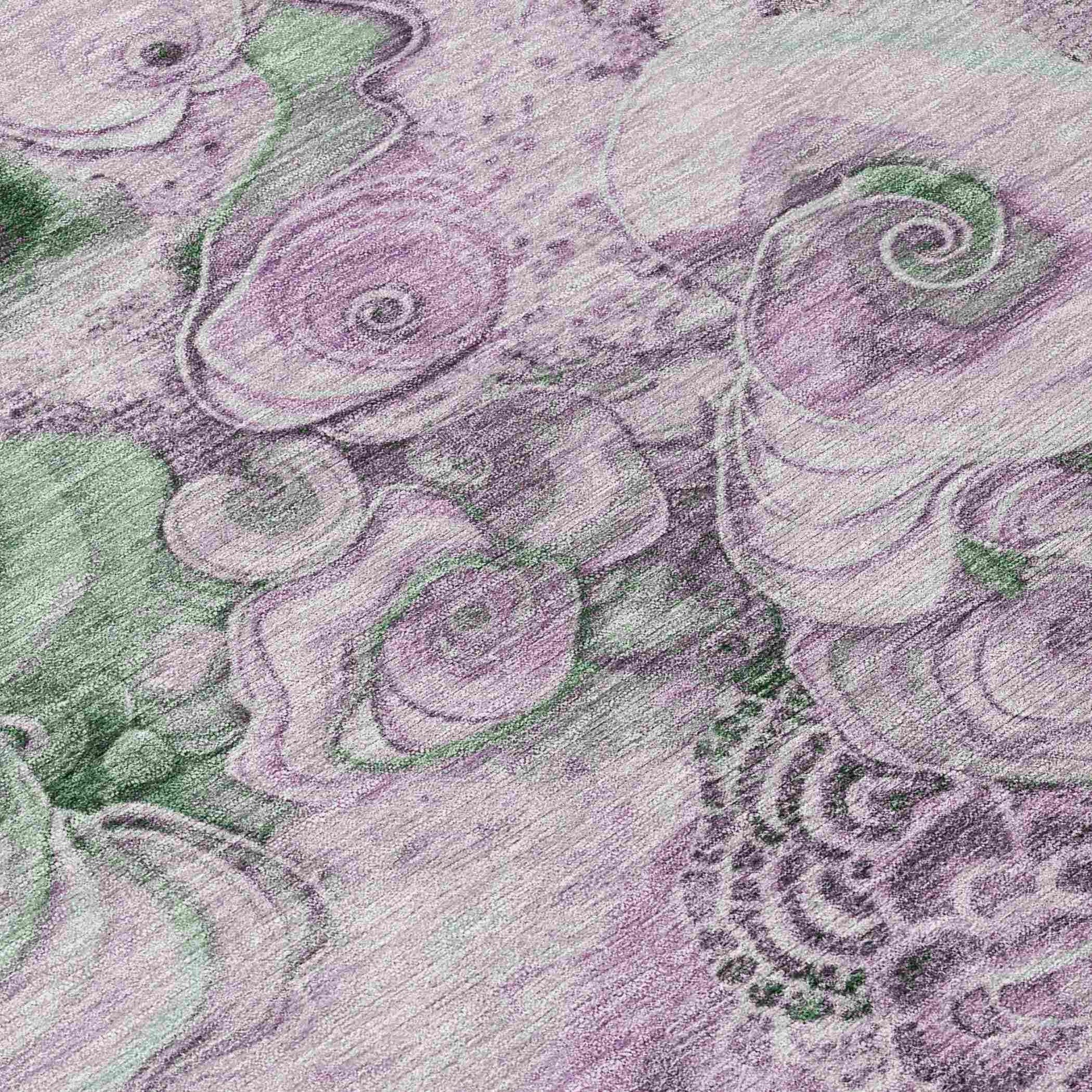 Addison Rugs Uraion Green Washable Indoor-Outdoor Rug