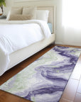 Vaelain Purple Washable Indoor-Outdoor Rug