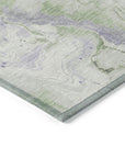 Vaelain Purple Washable Indoor-Outdoor Rug