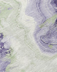 Vaelain Purple Washable Indoor-Outdoor Rug