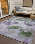 Addison Rugs Vaelanor Purple Washable Indoor-Outdoor Rug