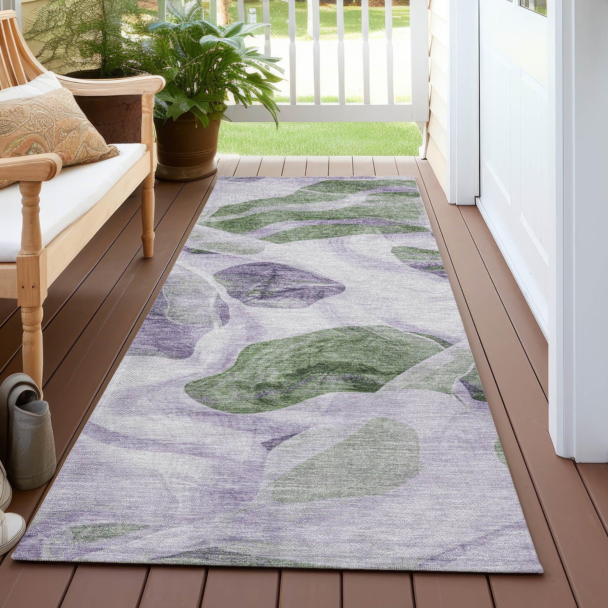 Addison Rugs Vaelanor Purple Washable Indoor-Outdoor Rug