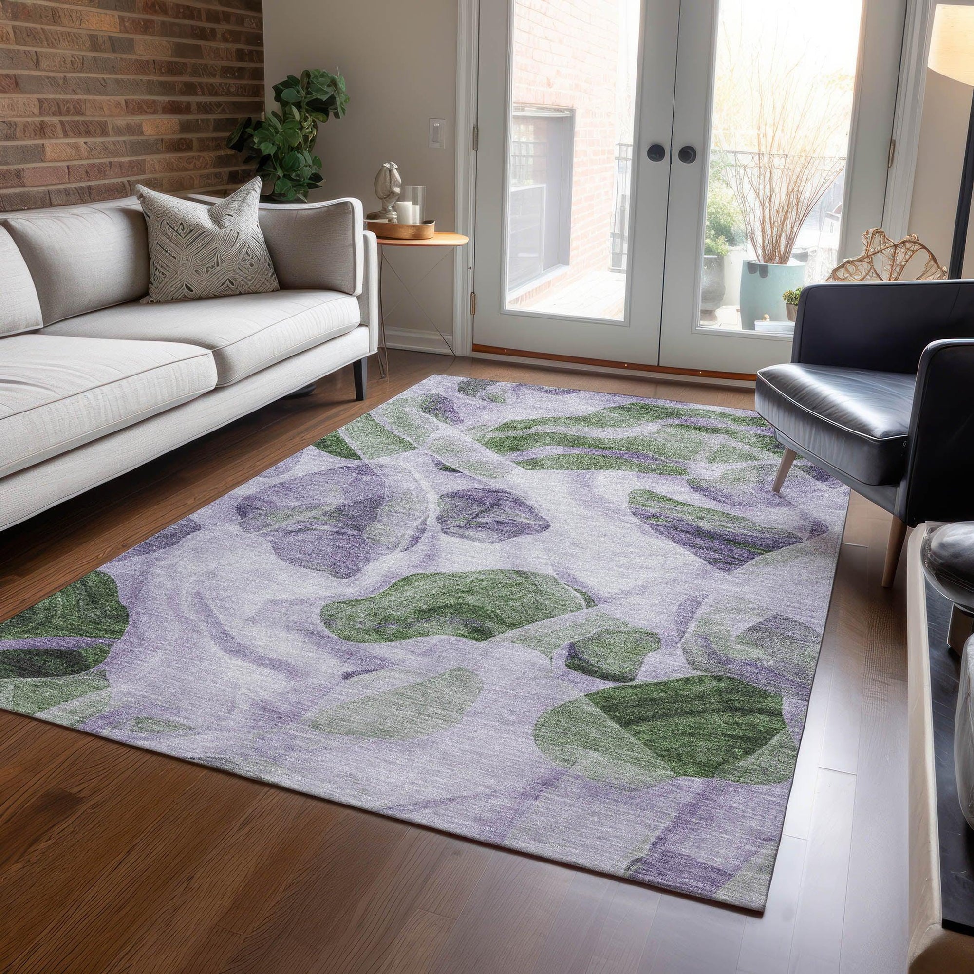 Addison Rugs Vaelanor Purple Washable Indoor-Outdoor Rug
