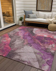 Addison Rugs Vaelara Pink Washable Indoor-Outdoor Rug
