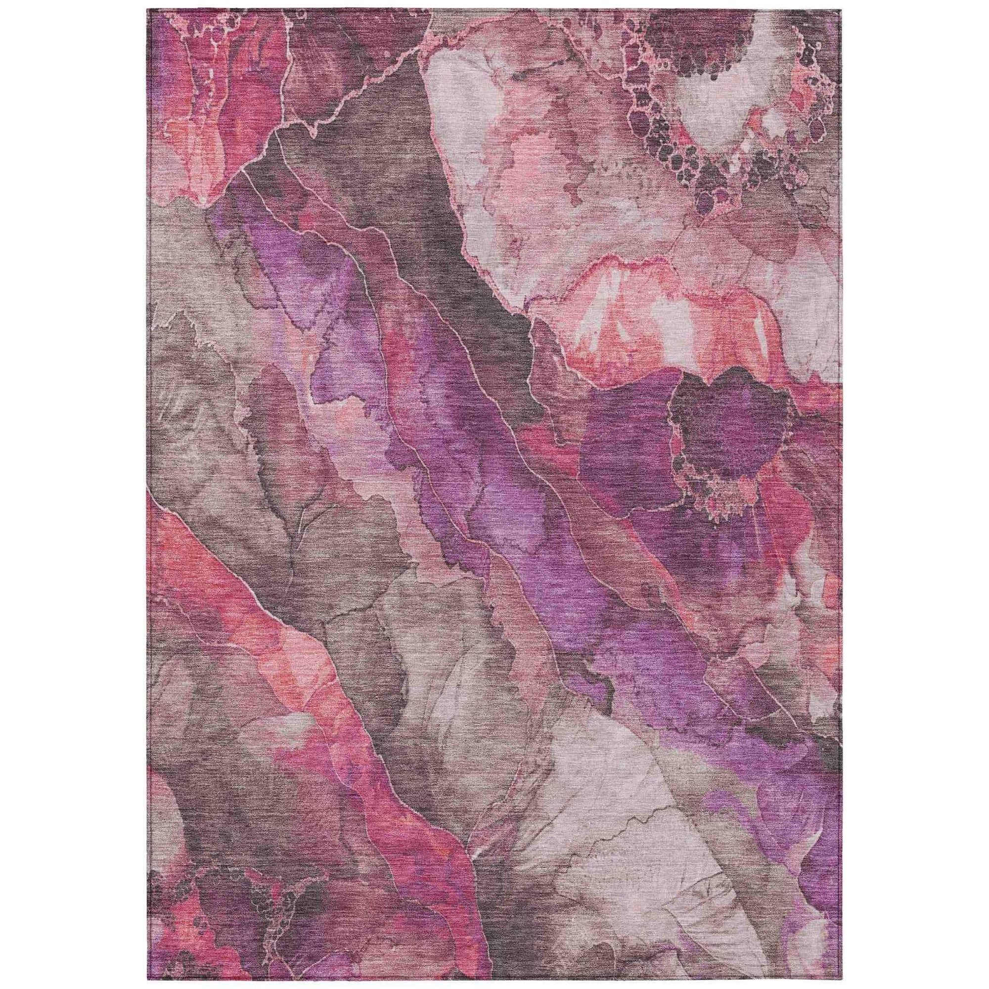 Addison Rugs Vaelara Pink Washable Indoor-Outdoor Rug