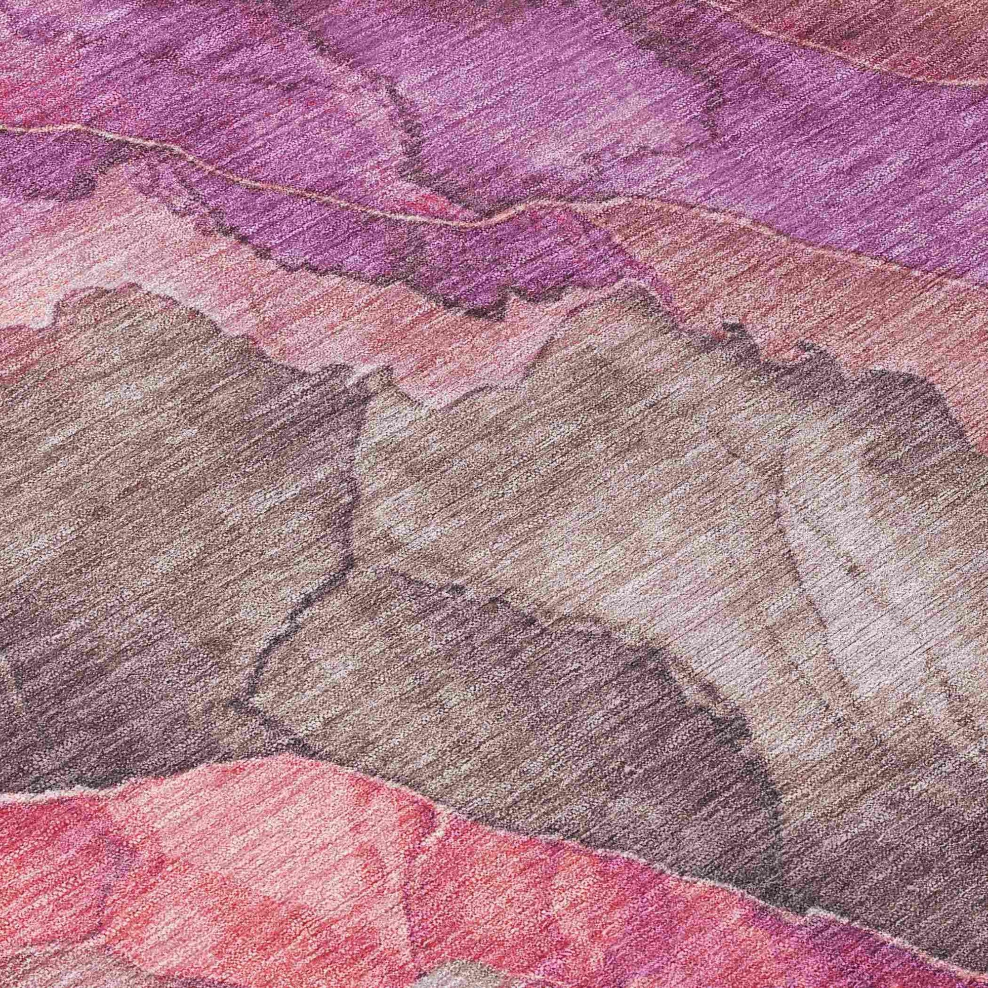 Addison Rugs Vaelara Pink Washable Indoor-Outdoor Rug