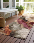 Vaelara Brown Washable Indoor-Outdoor Rug