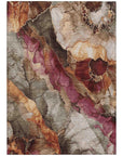 Vaelara Brown Washable Indoor-Outdoor Rug