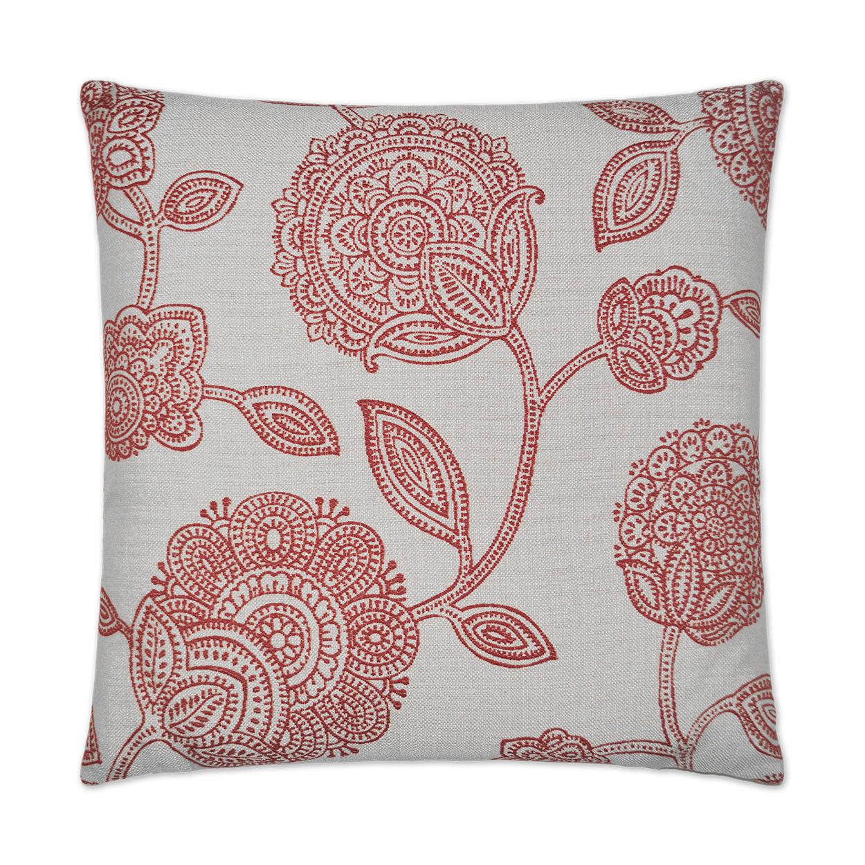 D.V. Kap Adeline Red Throw Pillow With Insert