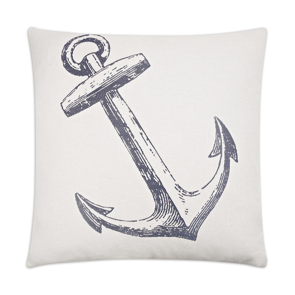D.V. Kap Adrift Navy Blue Throw Pillow With Insert
