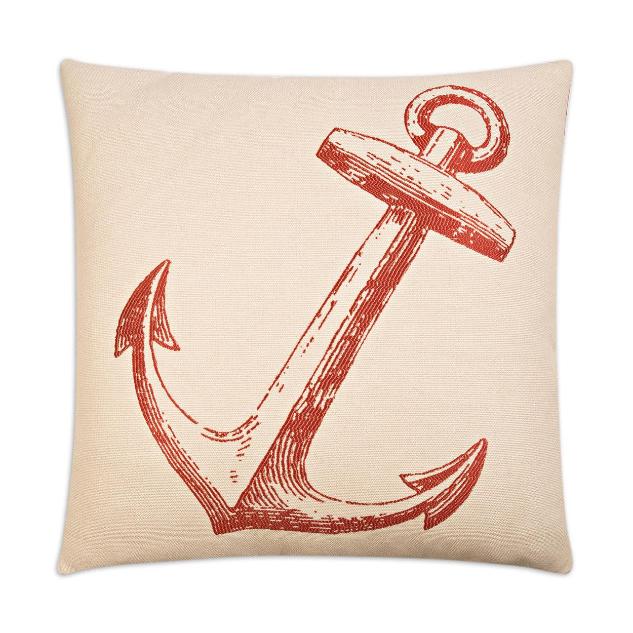 D.V. Kap Adrift Red Throw Pillow With Insert