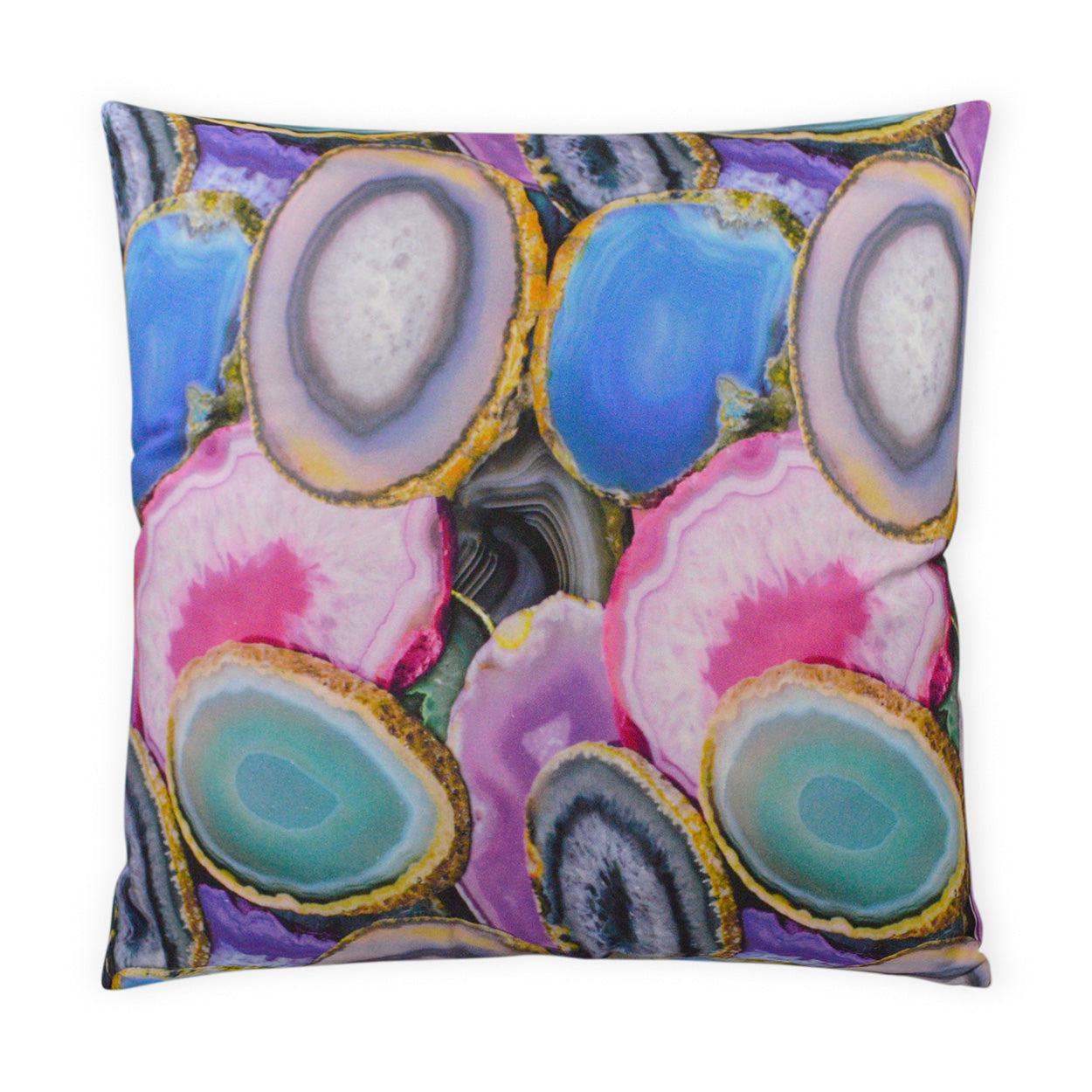 D.V. Kap Agate Multi Color Throw Pillow With Insert