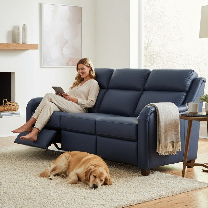 Alicia Luxury Power Motion Leather Sofa -- view 2
