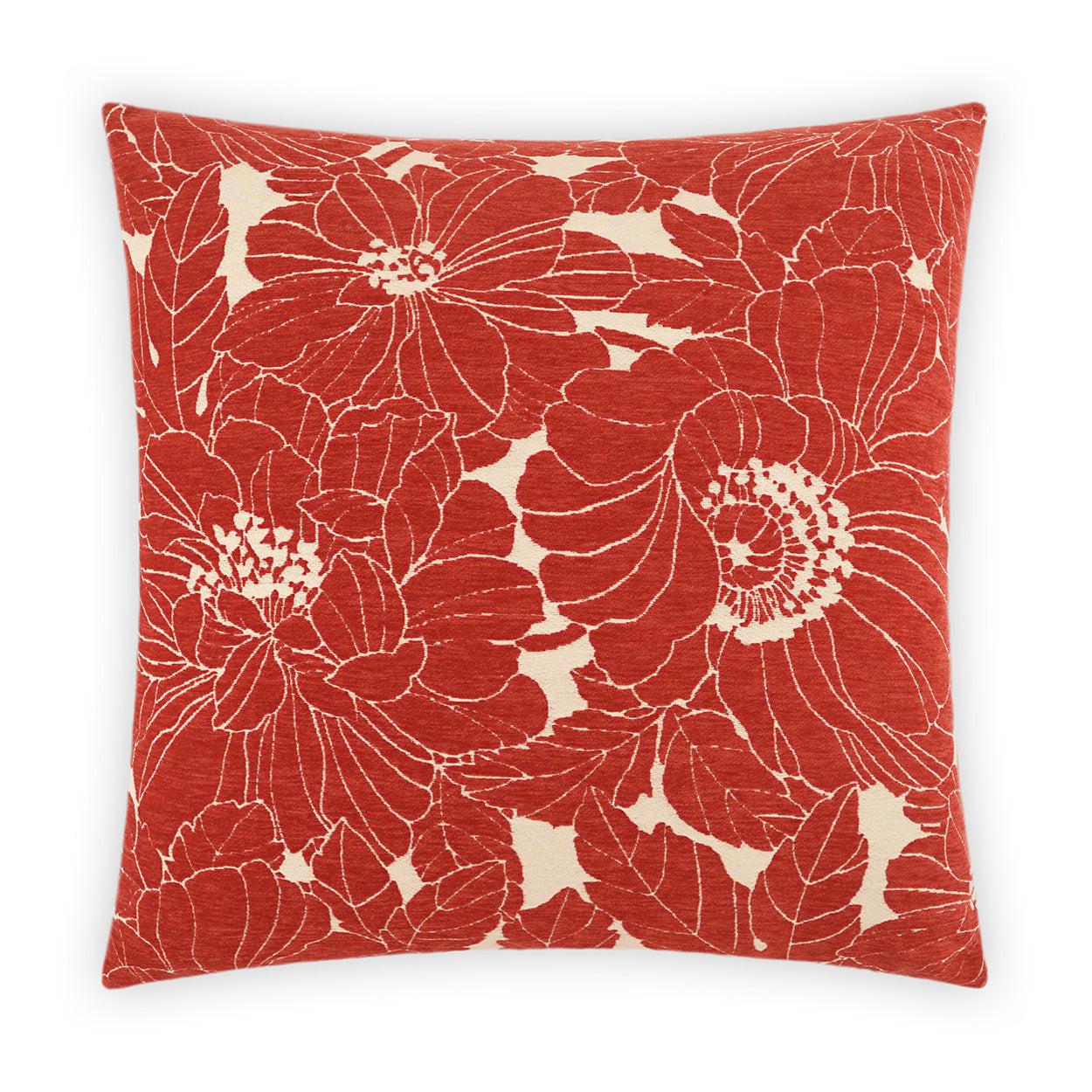 D.V. Kap Anathallo Berry Red Throw Pillow With Insert