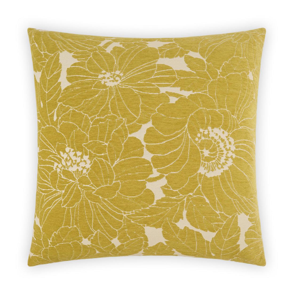 D.V. Kap Anathallo Citron Yellow Throw Pillow With Insert