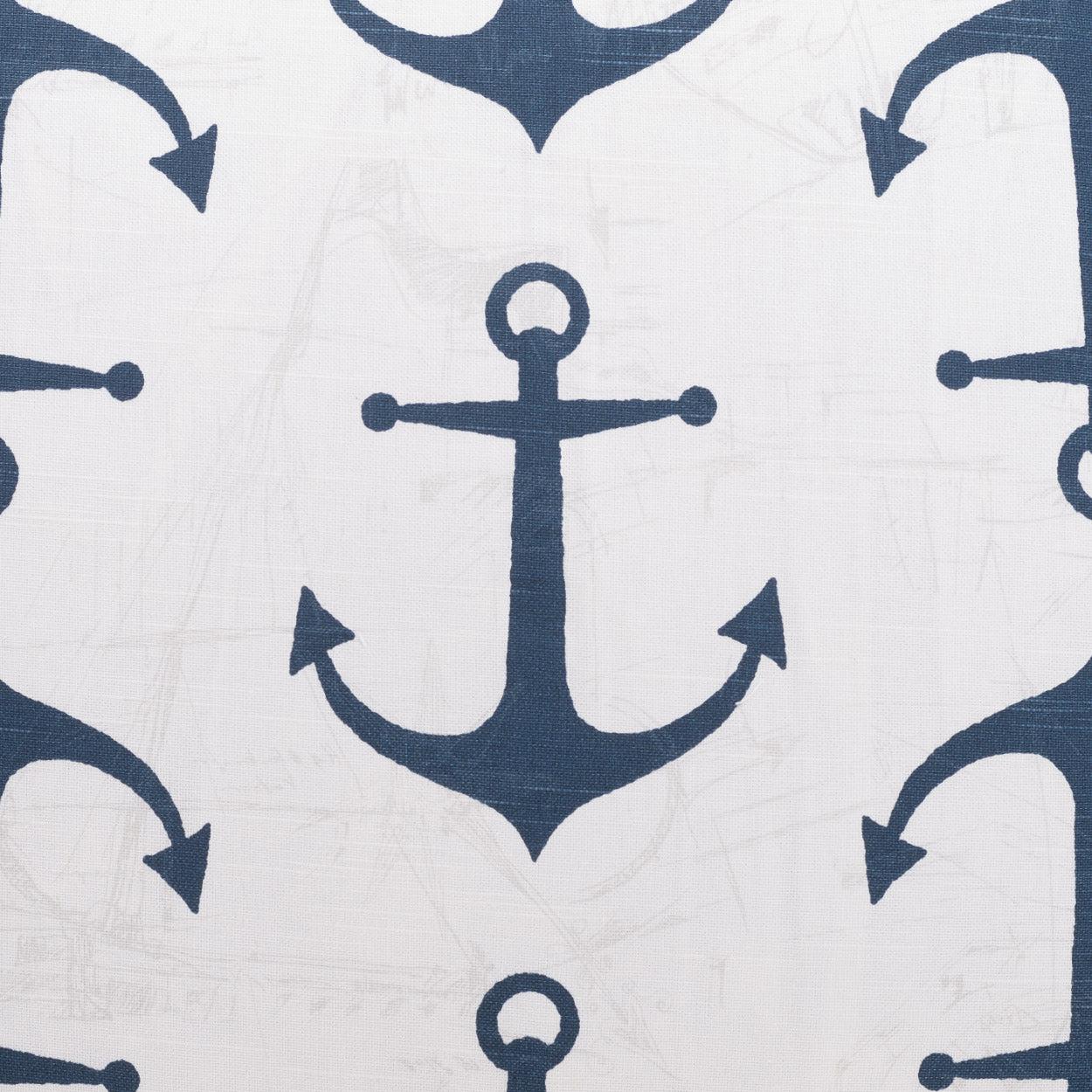 D.V. Kap Anchors Navy Blue Throw Pillow With Insert