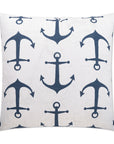 D.V. Kap Anchors Navy Blue Throw Pillow With Insert